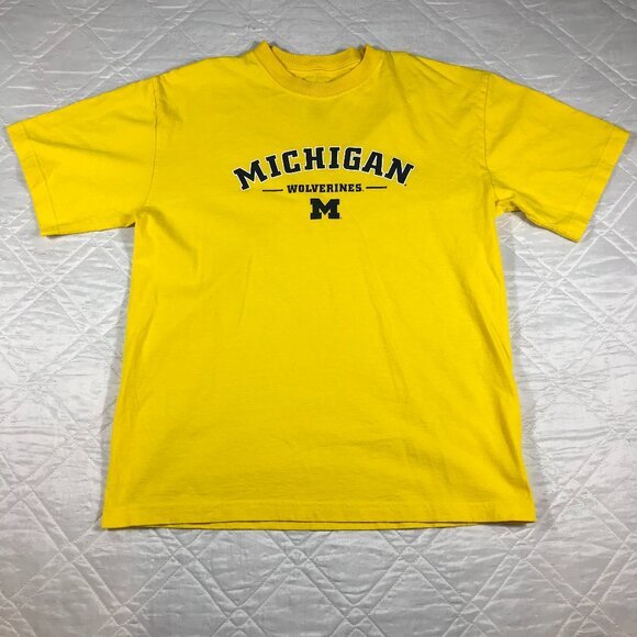 Michigan Wolverines‎ bright yellow T shirt XL - Picture 1 of 4